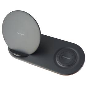 Ep-n6100tbegca Samsung Wireless Charger Duo Fast Charge Stand And Pad For Qi Devices - Black