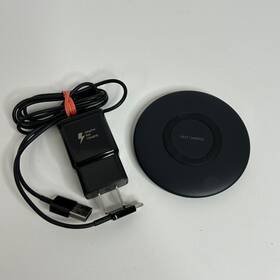 Ep-p1100bbegww Samsung Ep-p1100 Wireless Fast Charging Pad - Black With Cable And Power Block
