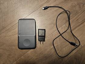 Ep-p4300tbegus Samsung Ep-p4300 Wireless Charger Fast Charge Pad Duo With Wall Plug And Cable Blk