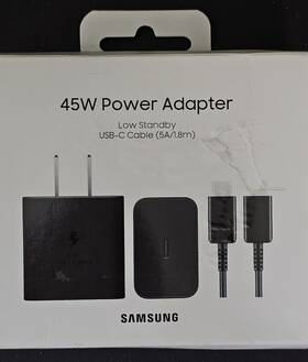Ep-t4511 Samsung 45w Super Fast Charging Usb-c Wall Adapter With Type C Cable