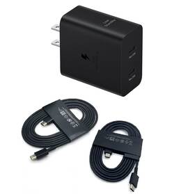 Ep-t5020 Samsung Genuine 50w Charger And 2 X 6ft Usb-c Cable For Galaxy S23 S24 S25 Ultra