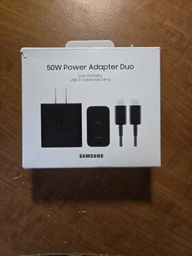 Ep-t5020xbegus Samsung 50w Power Adapter Duo Charger With 5a/1.8m Usb-c Cable