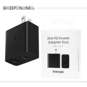 Ep-ta220nbtgtw Samsung Original Official 35w Pd Power Adapter Duo - Black Ep-ta220