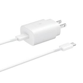 Ep-ta800xwegca Samsung Official 25w Usb-c Fast Wall Charger With Cable White - Preowned
