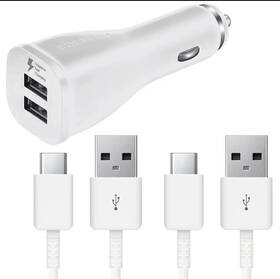 Epln920bbegus1 Samsung Original Galaxy S20 Fast Dual-port Car Charger With 2x Cables 4ft