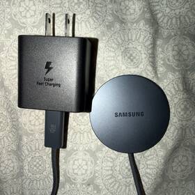 Epp2900tbegus Samsung Magnet Wireless Charger With 45w Travel Adapter Dark Gray