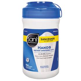 Nicp43572ea Sani Professional P43572ea Hands Instant Sanitizing Wipes With Polypropylene 5 X
