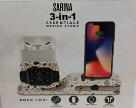 Sarina 888255292797 3-in-1 Iphone Stand Dock For Apple Watch And Air-pods