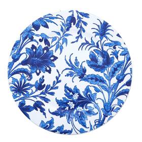 Ch016.in14r Saro Lifestyle 789323319180 Florentia Design French Style Floral Print Decorative Charger Pla