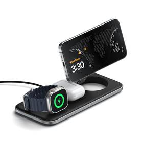 Satechi 810086361861 Qi2 Trio Wireless Charging Pad 3 In 1 Station Stqtpmea