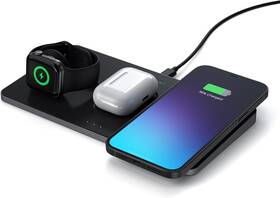 Satechi 879961007508 Trio Wireless Charger With Magnetic Pad Qi Certified - Black And Gray