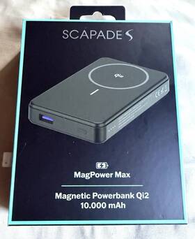 Scapade S-pbq10k 10000mah Magpower Max Magnetic Qi V2.0 Portable Power Bank New In Box
