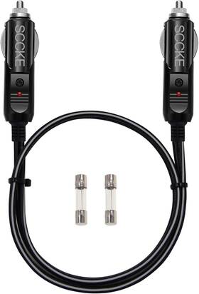 Sccke0013b Sccke Heavy-duty 20a 2ft / 0.6m 14 Awg Male To Plug Cigarette Lighter Charger Cor