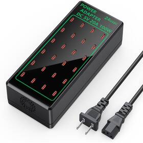 100w Sccvee 789091389576 24 Port Usb C Fast Charging Station Travel Desktop Rapid Charger Mu