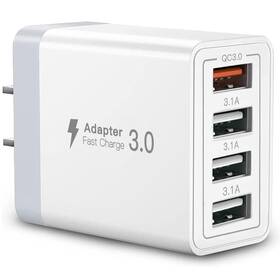 Yili-pd3511 Sccvee Usb Charger 4 Port Usba Wall Charging Block Fast Charge Qc 3.0 Plug Adapter Co