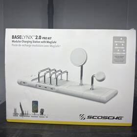 Scosche 033991103573 Baselynx 2.0 Pro Modular Charging Station Magsafe Gen 2 White