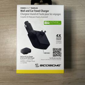 Hcpdc20-xssp Scosche Powervolt Travel 20 Wall And Car Charger