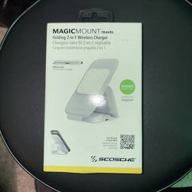 Msqfg2n1wt Scosche Magicmount Travel 2-in-1 Magnetic Dual Wireless Charging Station - New