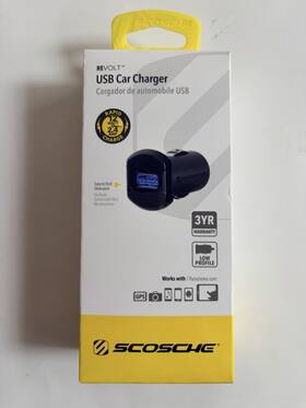 Usb121m Scosche Revolt Usb Car Charger Single Port Type A 12w New