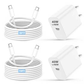 Sdyxz 782658959106 Iphone 17 16 15 Charger 40w Super Fast Charging Usb C Block
