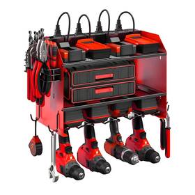 3c4g Secureelastic Modular Power Tool Organizer Wall Mount With Charging Station 3-layer Heavy
