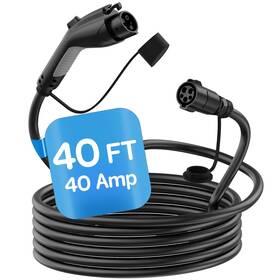 Ev-ac04001u Seguma Ev Charger Extension Cable 40ft 40amp J1772 Compatible With