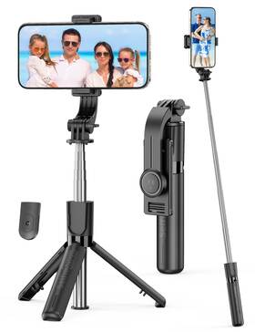 Selfieshow 614162255903 Portable Selfie Stick 4 In 1 Extendable Phone Tripod Stand With Detachable W