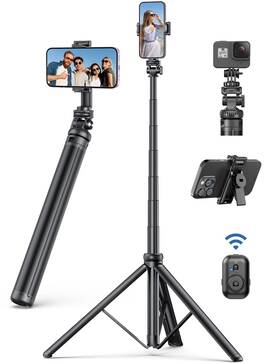 Ca05 Selfieshow 75 Inch Phone Tripod Selfie Stick With Remote And Holder Extendable Tripo