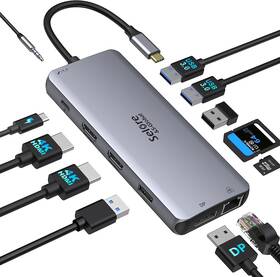 Seuc3303 Selore&s-global Usb C Docking Station Dual Monitor To Hdmi Adapter Type Hub... Fast Ship