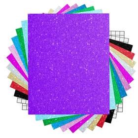 Cg-v12 Share&care Easter Day Gifts Glitter Vinyl Permanent Adhesive Sheets 12 Inch X10
