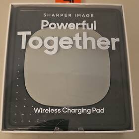 2315146 Sharper Image 1014042 Qi Wireless Charging Pad Universal Gray