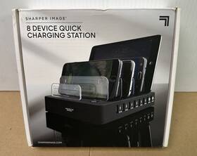 Sharper Image 858195007980 8 Device Usb Charging Station Model 206370-01 New