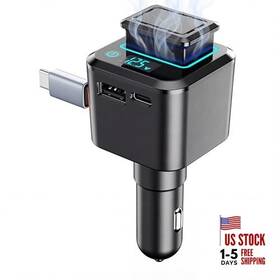 Bs-01c Shenzhen Botunzer Technology Co. Ltd. 45w Car Charger With Retractable Type-c Cable 30w Usb C And 22.5w A