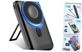 Eb621 Shenzhen Echarger Technology Co. Ltd. Magnetic Power Bank 10000mah Wireless Battery Back Portable Charger Black