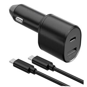 Shenzhen Fuyuandian Power Co Ltd 300692228943 Samsung Super Fast Dual Car Charger 45w 15w With Charging Cable
