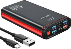 22.5w Shenzhen Haoyuan Technology Ltd 313025055055 Smilepowo Portable-charger-power-bank Pd 26800mah Output 5v 3a Lcd Digital
