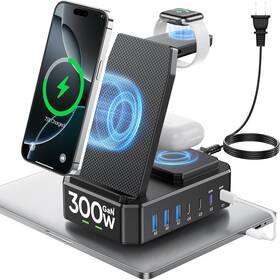 300w Shenzhen Hongde Technology Co. Ltd. 313038737733 10 In 1 Charging Station For Apple Devices Wireless Charger Iphone Macb
