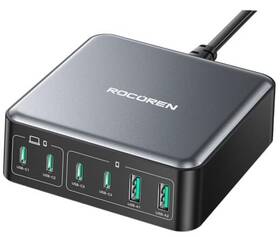 100w Shenzhen Lmh Electronic Technology Co. Ltd 0242 270w Usb C Charger Block 6 Port Multi Usb-c Charging Station Pd Black