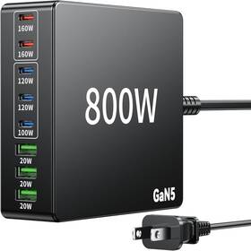 Ld051 Shenzhen Longda Weiye Technology Co. Ltd 800w Usb C Charger Block Charging Station 8 Port Fast Gan Chager 140w 160w Pd Pp