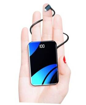22.5w Shenzhen Shengma Technology Co. Ltd A19x Portable Charger With Built In Cable Pd Usb-c Fast Charging Power Bank