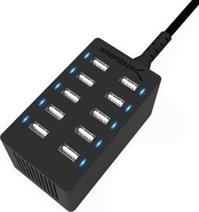 Shenzhen Shi Ying Yuan Electronics Co Ltd 726084951808 Sabrent 60 Watt 12 Amp 10-port Ul Certified Family-sized Desktop Usb Rapid C