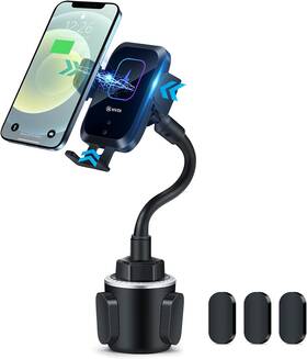 Shenzhen Tengsai Technology Co. Ltd/hvdi 445022235284 Wireless Car Charger-cup Holder Phone Mount Automatic Infrared Smart Sensor Clam