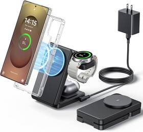 Shenzhen Yifeng Intelligent Technology Co. Ltd. 744110750379 3 In 1 Magnetic Foldable Wireless Charger For Samsung Fast Mag-safe Charging St
