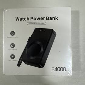 Zhx-wpb03 Shenzhen White Portable 4000 Mah Watch And Phone Power Bank With Charging Cable