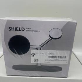 Shield Xd0467ekj1 3-in-1 Magnetic Wireless Charger Stand Matte Black Desktop