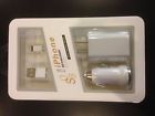 24571-1 Ship 5 Charger 6 Devices Iphone 3-way Apple 8-pin 5s Free