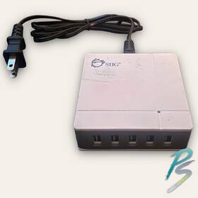 Ac-pw0r12-s1 Siig 5-port Usb Rapid Charger 45w 9a Auto 5-device 2.1a Power Charge 100-240vac