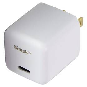 802949 Simple Power Series 30w Usb-c Mini Wall Charger - White
