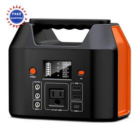 122.8wh Sinkeu 717121884395 Power Station Portable 38400mah Orange Ac Outlet Camping 150w