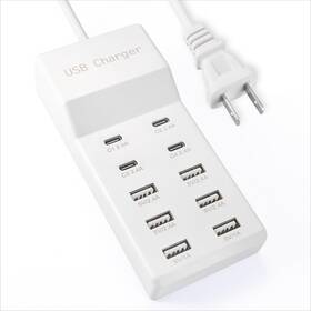 Yc-a18 Siwmer Usb Charger C Charging Station 10 Ports Multiple 4 Us